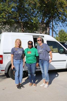 With Volunteer McKinney team at the Make a difference day event.