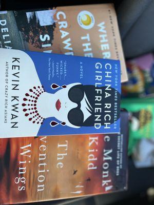 Some of the books we bought!