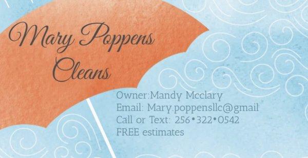 Mary Poppens Cleans