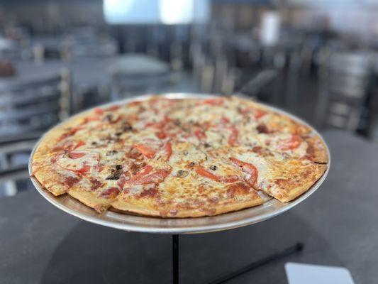 Lucille pizza with mushrooms