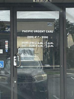 The times that they are supposed to be open