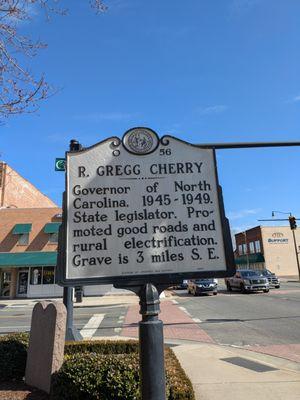 R. Gregg Cherry Historical Marker
