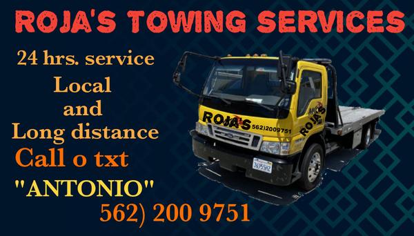 Rojas Towing services