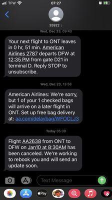 Text notifications.