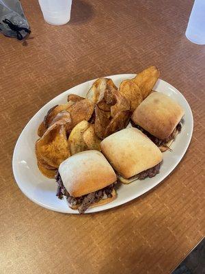 Moonshine BBQ sliders