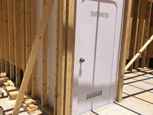 Our F5 Tornado Storm Shelters can be added to your new home construction and easily framed to appear natural to your home design.