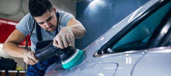 Wet sanding and buffing out overspray