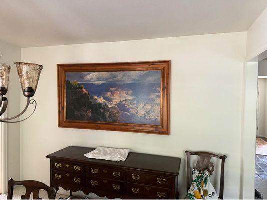 Wall art installation