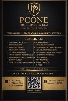 Pcone Pro Services