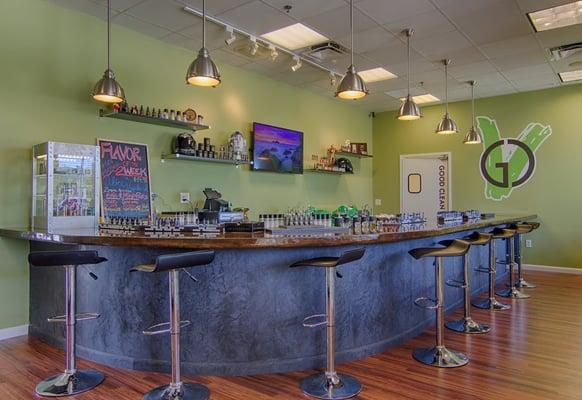 Good Clean Vapes tasting bar