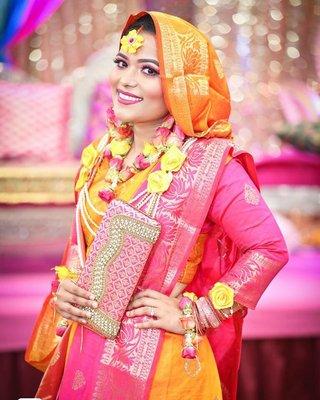 Make up for holud bride !