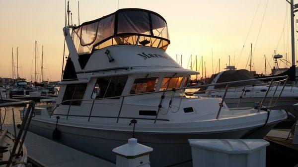 Our charter boat, the Marsea.