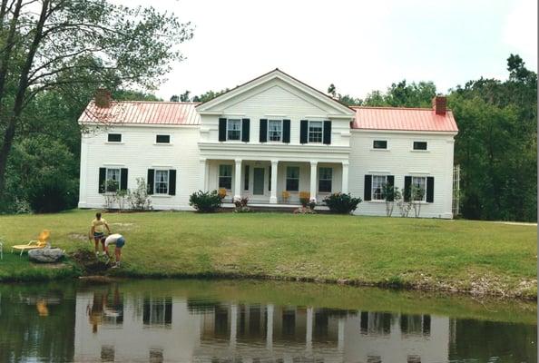 Greek Revival Style House. This building was in a state of advanced neglect and in danger of being demolished...