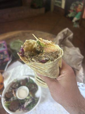 Beef swarms wrap