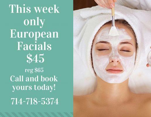 This Special Offer only valid the week of 2/26-3/2/19. Call or Message is to book your Appointment ASAP!!!