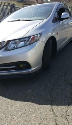 Side markers installed