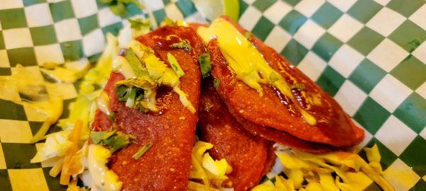 Mini Korean BBQ Tacos - 10 for $5.99 during happy hour