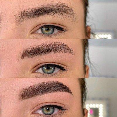 Eyebrow shaping and lamination