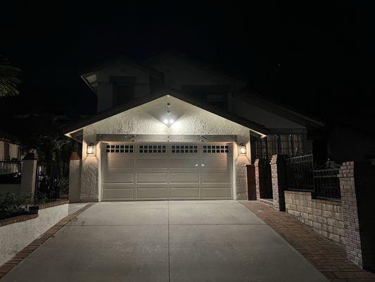 Brand new Ring Floodlight camera & Sconces install done perfectly!