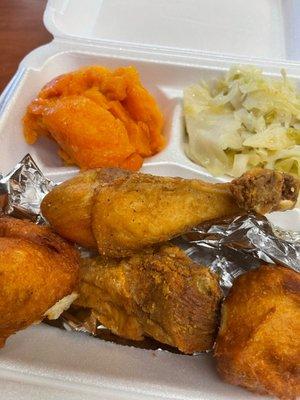 Meat and three sides plate