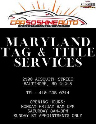 Maryland Tag & Title Services