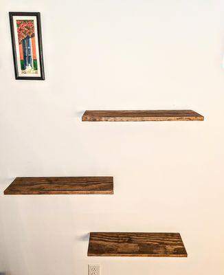 Custom Floating Shelves