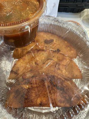 Birria tacos with consumme