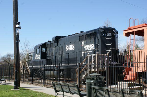 The rail park static display.