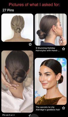 Pictures of what I asked for