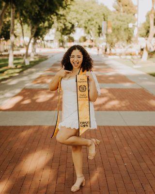 Embroidered yellow stole