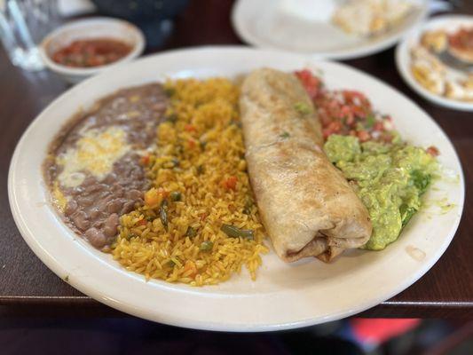 Vegetable Chimichanga - was good.