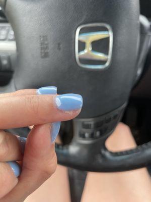 She didn't fix my nail.