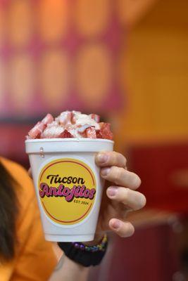 Tucson Antojitos Strawberry Raspado