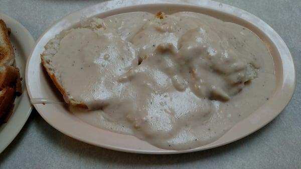 The amazing biscuits and gravy!