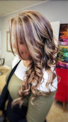 Side view of Balayage