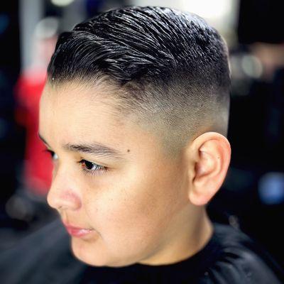 Boy haircut