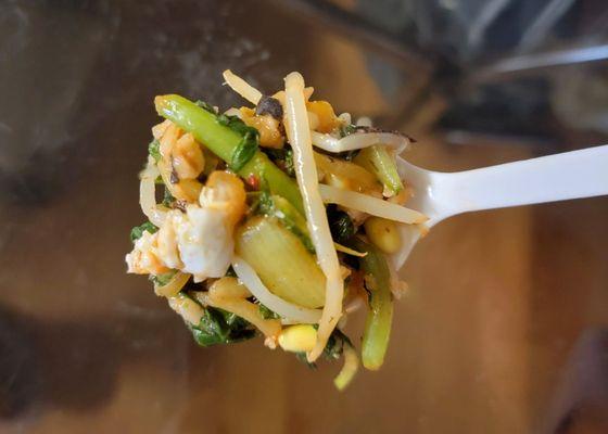 The perfect bite of yeolmoo bibimbap