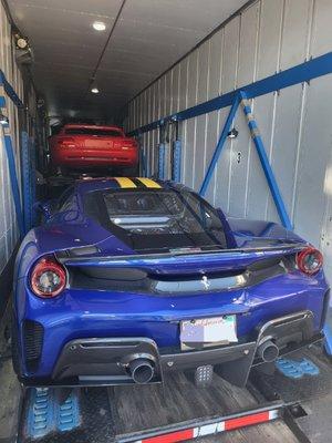 Hard sided with lift gate Enclosed truck.