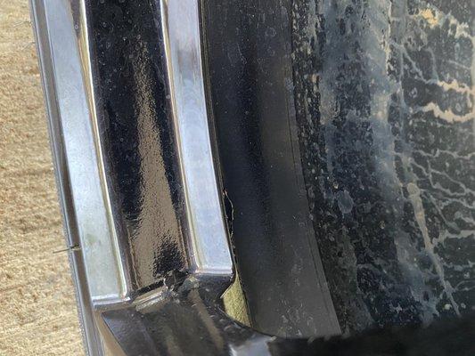 Only 5 inches inside wheel