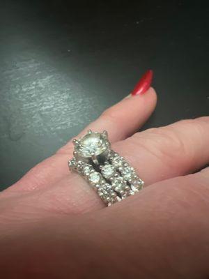 Diamond wedding set.