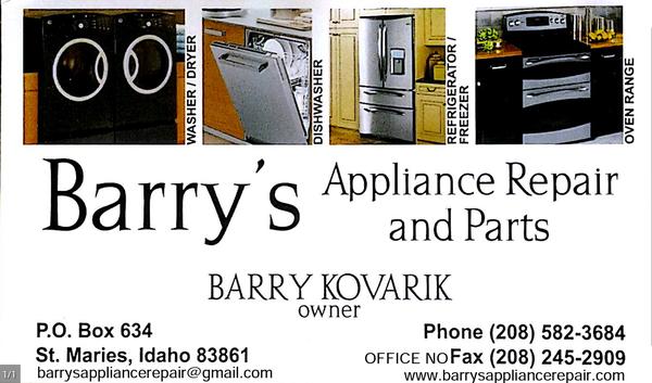 Barry's Appliance Repair & Parts