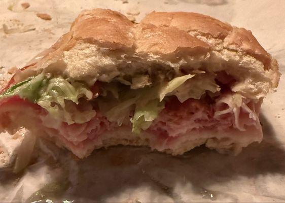 ##13 The Original Italian that was so thin and bread was hard