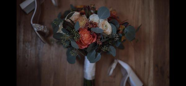 Bride's fall bouquet