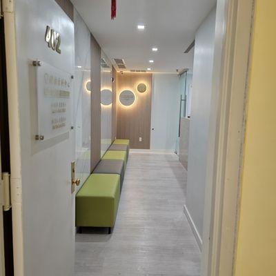 newly renovated, looks so nice inside. now that his daughter works there she probably made him update the office lol