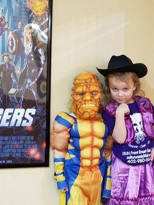 Capturing some characters in action.