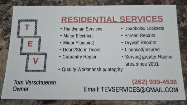 TEV Residential Services