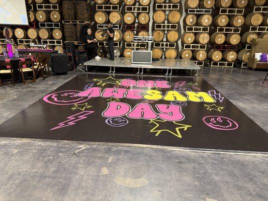 Floor Wraps for Party's.