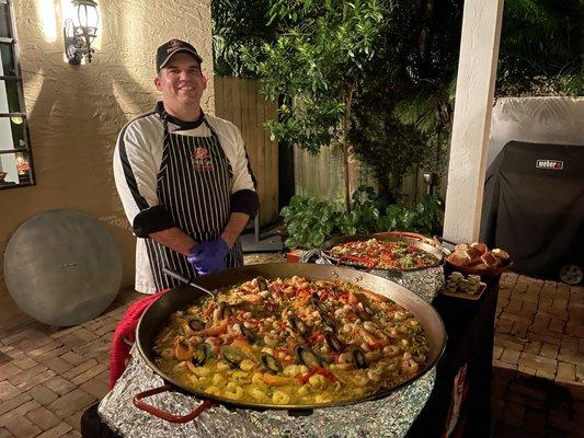 Paella by the Pool!