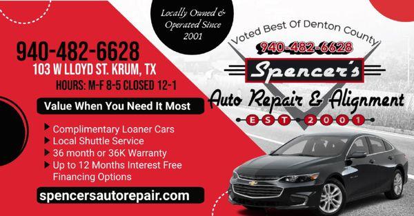 Spencer's Auto Repair