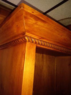 Order your solid wood bookcases with crown molding made any size, finished or unfinished